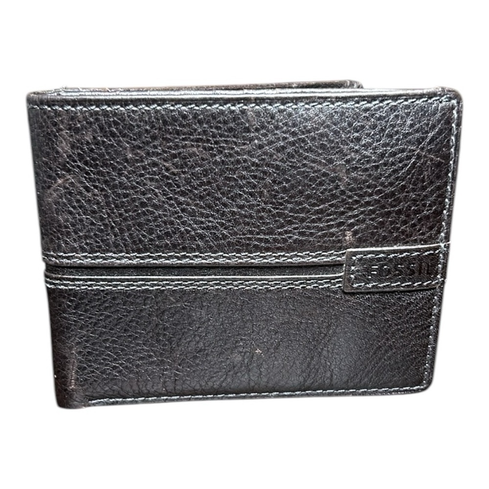 Fossil Leather Bifold Brown Leather Men’s  Wallet